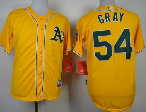 Sonny Gray Oakland Athletics yellow jersey