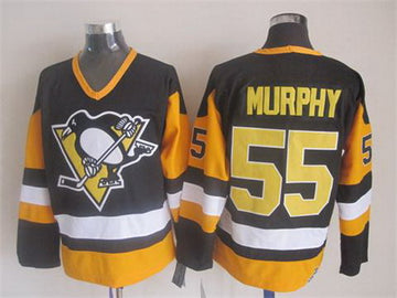 Larry Murphy Pittsburgh Penguins black Throwback jersey