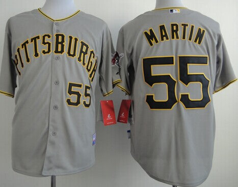 Russell Martin Pittsburgh Pirates gray jersey