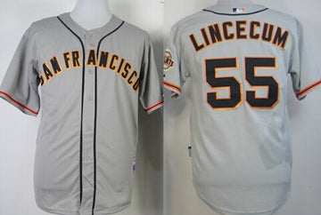 Tim Lincecum San Francisco Giants gray jersey
