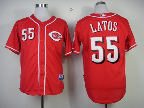 Mat Latos Cincinnati Reds red jersey