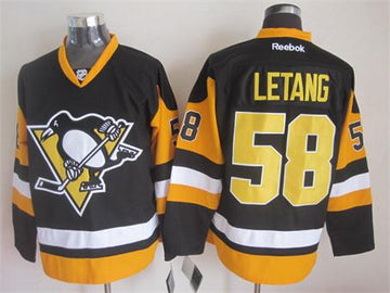 Kris Letang Pittsburgh Penguins black Third jersey