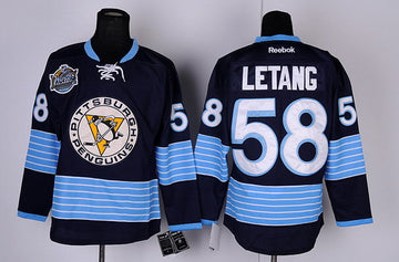 Kris Letang Pittsburgh Penguins navy Third jersey