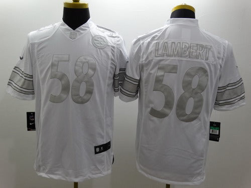 Nike Jack Lambert Pittsburgh Steelers platinum Limited jersey