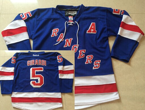 Dan Girardi New York Rangers blue jersey
