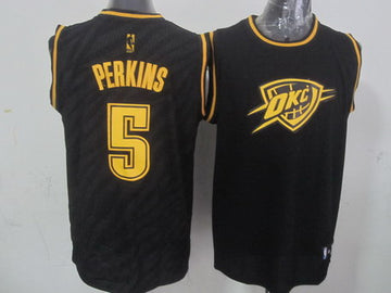 Kendrick Perkins Revolution Oklahoma City Thunder black jersey