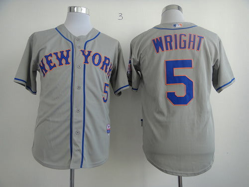 David Wright New York Mets gray jersey