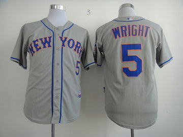 David Wright New York Mets gray jersey