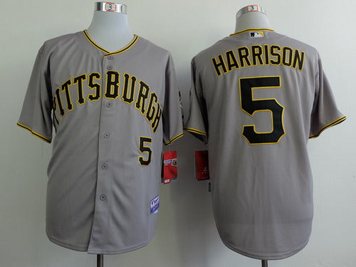Josh Harrison Pittsburgh Pirates gray jersey