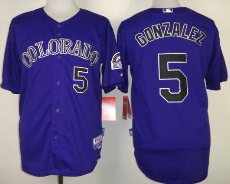 Carlos Gonzalez Colorado Rockies purple jersey