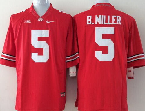 Baxton Miller Ohio State Buckeyes red Limited jersey