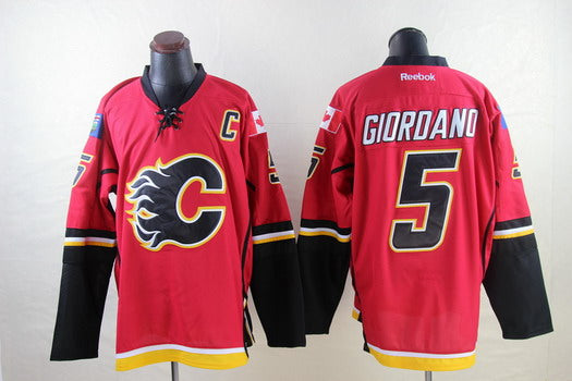 Mark Giordano Calgary Flames red jersey