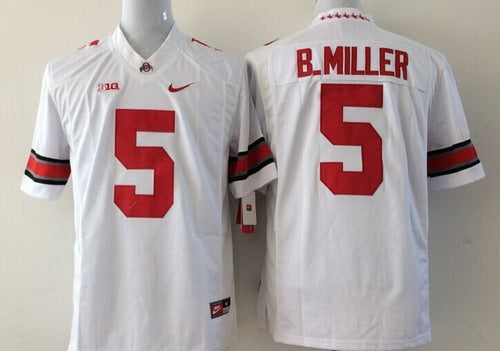 Baxton Miller Ohio State Buckeyes white Limited jersey