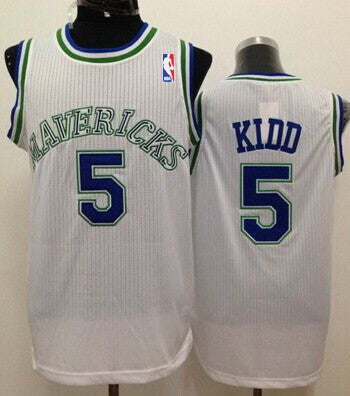 Jason Kidd Dallas Mavericks white Throwback jersey