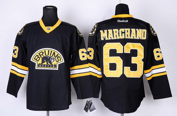 Brad Marchand Boston Bruins black Third jersey