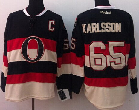 Erik Karlsson Ottawa Senators black Third jersey