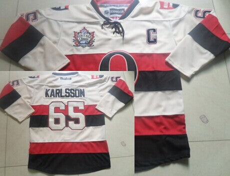 Erik Karlsson Ottawa Senators cream Heritage jersey