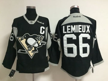 Mario Lemieux Pittsburgh Penguins black jersey