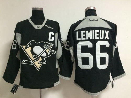 Mario Lemieux Pittsburgh Penguins black jersey