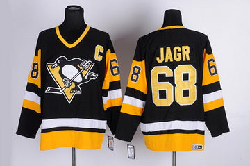Jaromir Jagr Pittsburgh Penguins black Throwback jersey