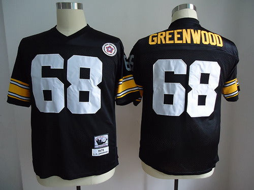 L.C. Greenwood Pittsburgh Steelers black Throwback jersey