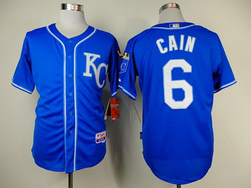 Lorenzo Cain Kansas City Royals blue jersey
