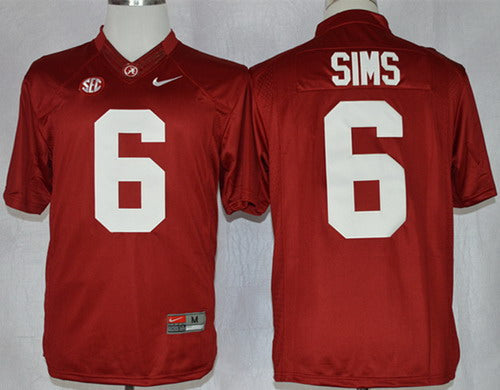 Blake Sims Alabama Crimson Tide red jersey