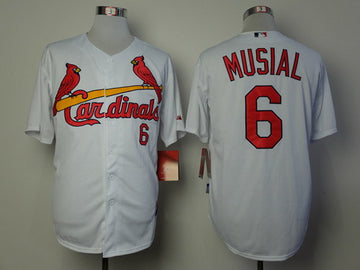 Stan Musial St. Louis Cardinals white jersey