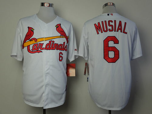 Stan Musial St. Louis Cardinals white jersey