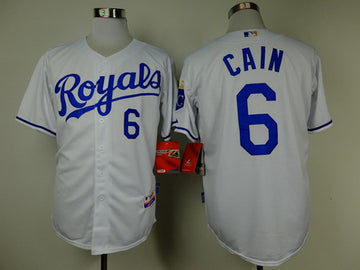 Lorenzo Cain Kansas City Royals white jersey