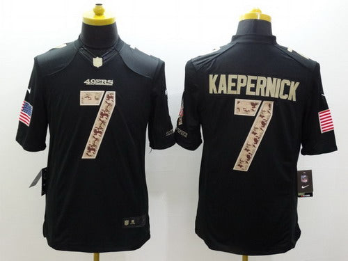 Nike Colin Kaepernick San Francisco 49ers black Salute To Service jersey