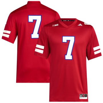 Memorial Nebraska Huskers scarlet jersey
