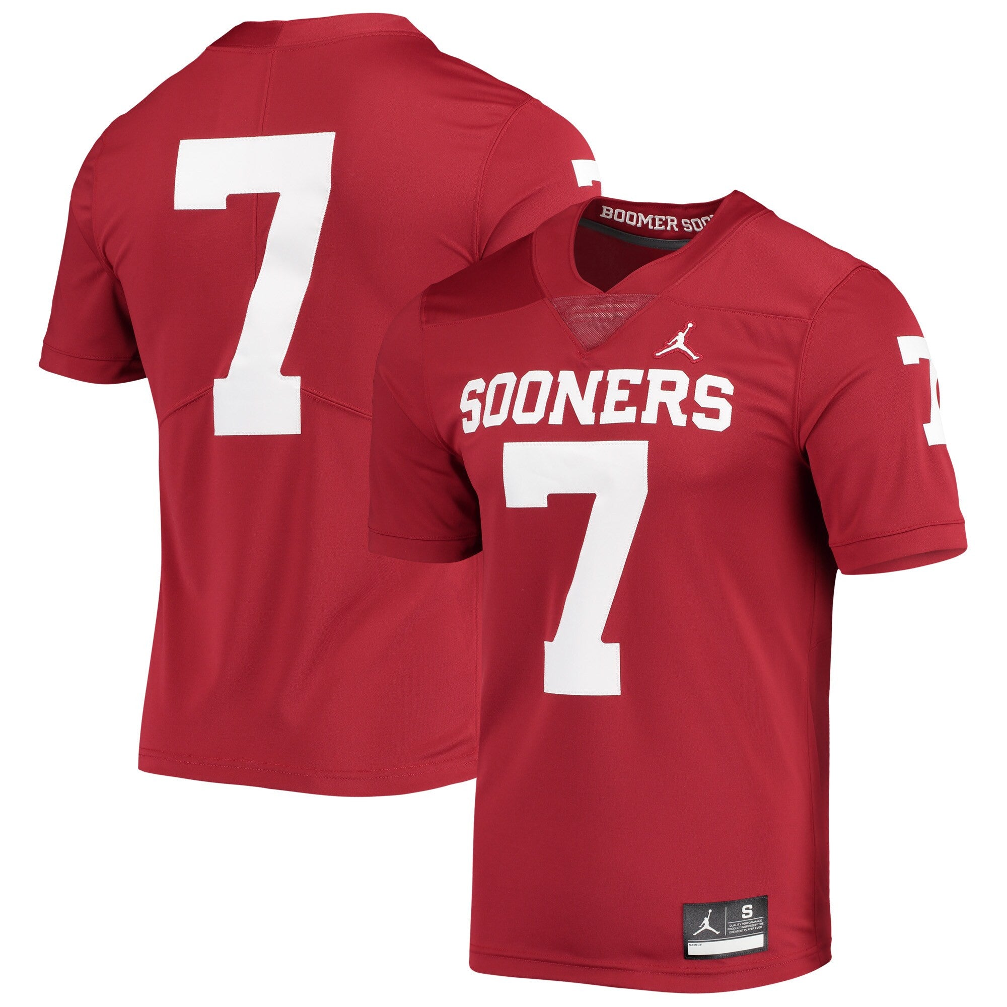 Jordan Brand Oklahoma Sooners crimson Limited jersey