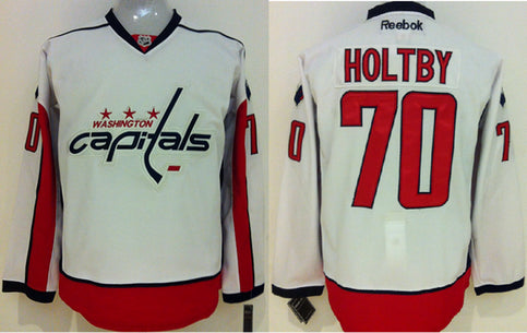 Braden Holtby Washington Capitals white jersey