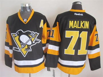 Evgeni Malkin Pittsburgh Penguins black Third jersey