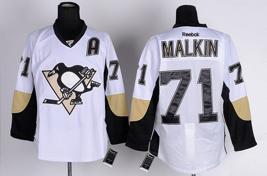 Evgeni Malkin Pittsburgh Penguins white jersey