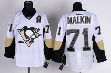Evgeni Malkin Pittsburgh Penguins white jersey