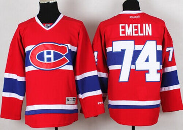 Alexei Emelin Montreal Canadiens red jersey