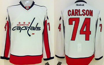 John Carlson Washington Capitals white jersey