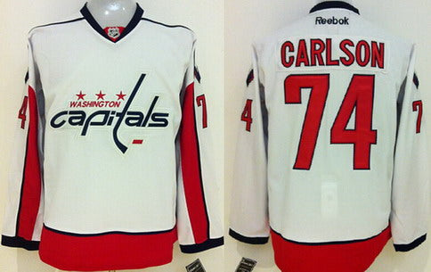 John Carlson Washington Capitals white jersey