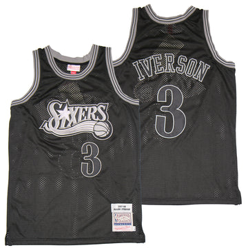 Allen Iverson Philadelphia 76ers black jersey