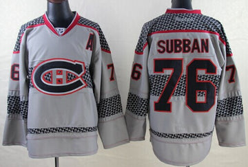 P.K. Subban Montreal Canadiens charcoal jersey