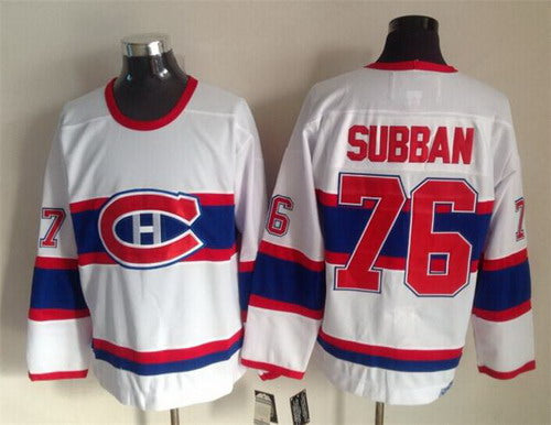 P.K. Subban Montreal Canadiens white Throwback jersey