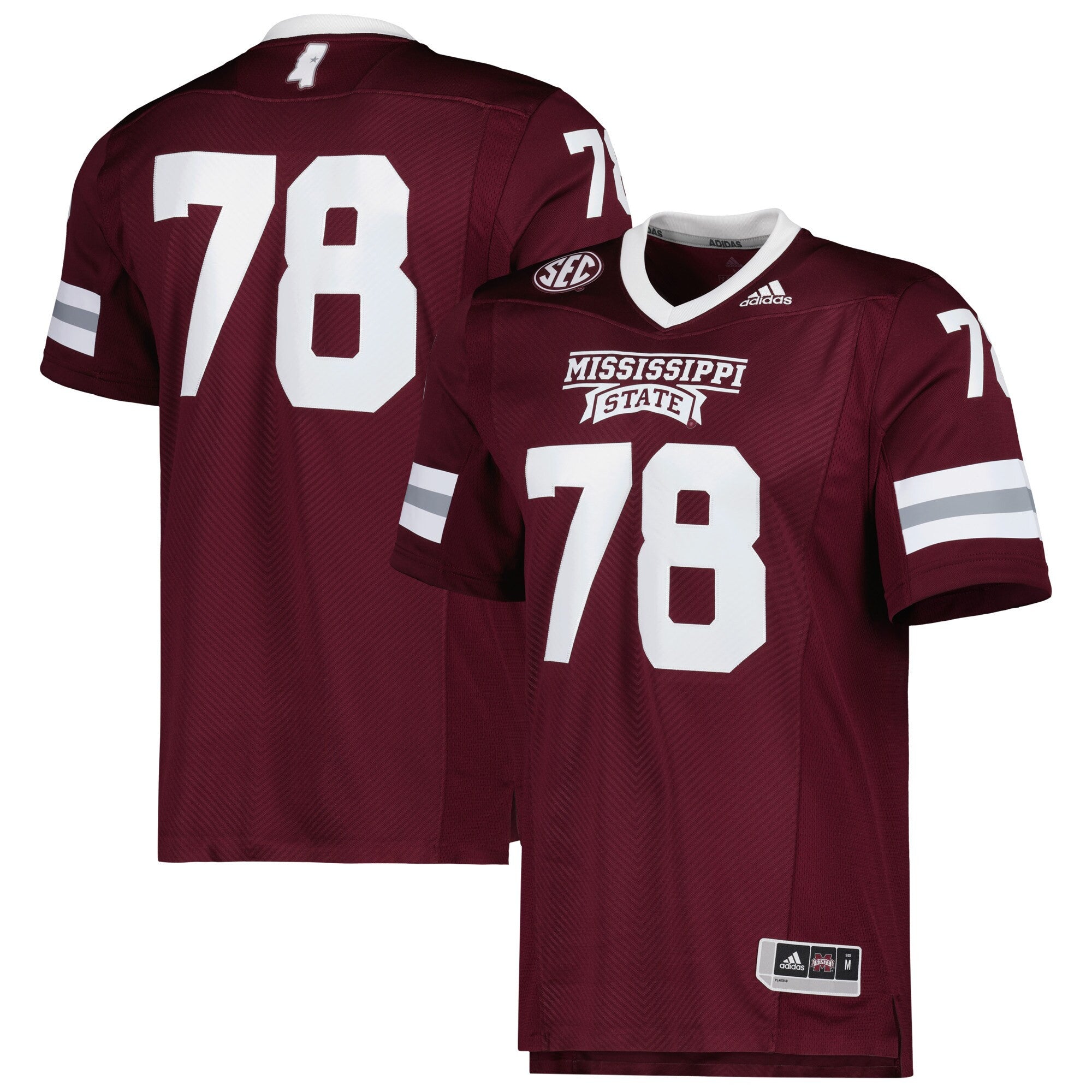 Mississippi State Bulldogs maroon jersey