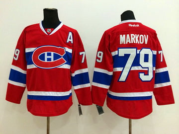 Andrei Markov Montreal Canadiens red jersey