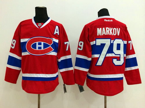 Andrei Markov Montreal Canadiens red jersey