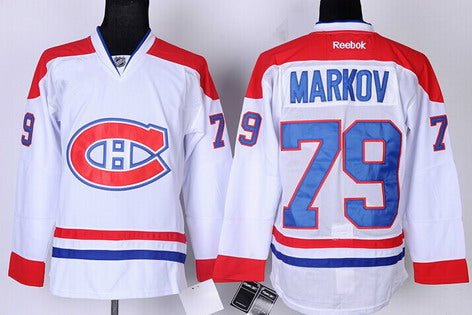 Andrei Markov Montreal Canadiens white jersey