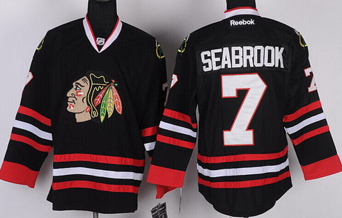 Brent Seabrook Chicago Blackhawks black jersey