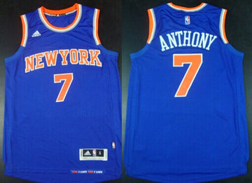 Carmelo Anthony Revolution New York Knicks blue jersey