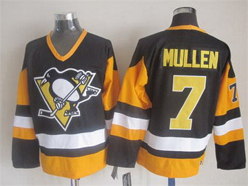 Joe Mullen Pittsburgh Penguins black Throwback jersey